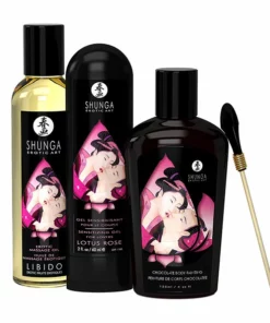 Shunga Touch Of Romance - Komplet dla par z olejkiem, żelem i czekoladą