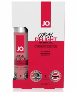 JO Oral Delight Strawberry Sensation - żel smakowy chłodzący 30 ml