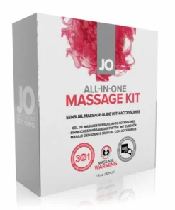 JO All-In-One Massage Gift Set - Zestaw do masażu z żelem i świecą