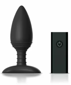 Nexus Ace M silikonowy zdalnie sterowany plug anatomiczny 12 cm czarny