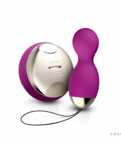 LELO Hula Beads Deep Rose - obrotowo-wibrujące kulki z pilotem