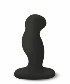 Nexus G-Play+ Medium Black - wibrująca zatyczka analna, silikon, USB