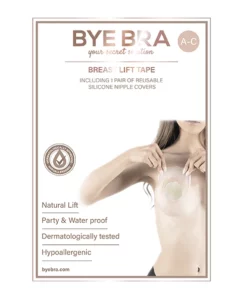 Bye Bra Breast Lift & Silicone Covers A-C - Taśmy modelujące + nakładki 4 pary