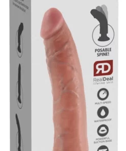 Pipedream King Cock Wibrator z Przyssawką 18 cm Jasny Skory PVC