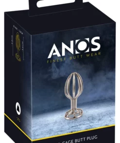 ANOS Stalowy Korek Intymny Wydrążony Srebrny O2,8 cm