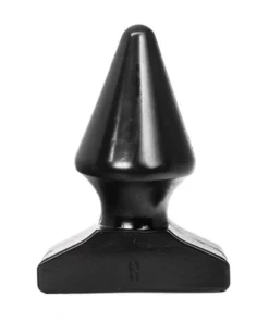 All Black Korek anatomiczny 17 cm z rowkami, czarny