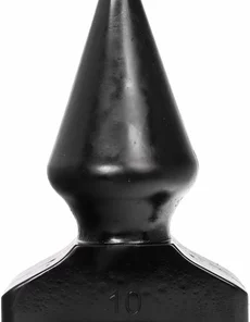 All Black Korek intymny z rowkami 20,5 cm czarny