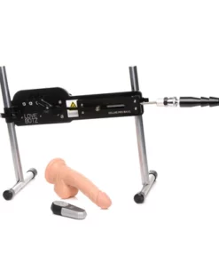 XR Brands Master Series zdalnie sterowana maszyna intymna, adapter Vac-U-Lock