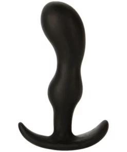 Doc Johnson Naughty 2 silikonowy korek intymny czarny 3,5 cm