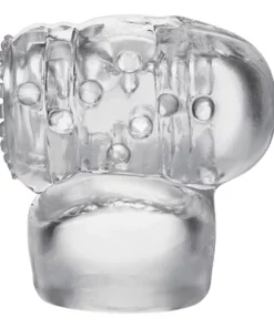 Doc Johnson KINK Power Wand - Nakładka masująca z wypustkami, przezroczysta