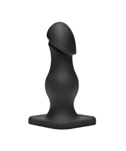 Doc Johnson Plug 2w1 anatomiczny, Sil-A-Gel, elastyczny, czarny