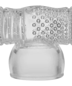 Doc Johnson KINK Power Wand - Nakładka intymna dwustronna transparentna