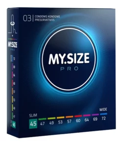 MY.SIZE PRO 45 mm - Prezerwatywy Vytex, ultracienkie, 3 sztuki