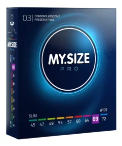 MY.SIZE PRO 69 mm - Prezerwatywy Vytex, ultracienkie, 3 szt.
