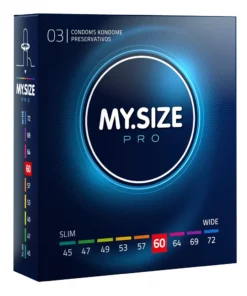 MY.SIZE PRO 60 mm - Prezerwatywy Vytex, ultracienkie, 3 szt.
