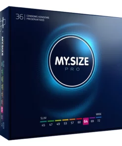MY.SIZE PRO 64 mm 36 sztuk - ultracienkie prezerwatywy Vytex