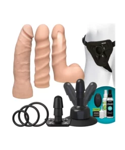 Doc Johnson Vac-U-Lock Zestaw ULTRASKYN z pilotem i akcesoriami