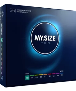 MY.SIZE PRO 45 mm - precyzyjne prezerwatywy Vytex, 36 sztuk