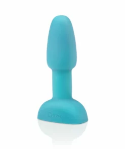 b-Vibe Rimming Petite Teal - kompaktowa maszyna intymna, sterowanie pilotem