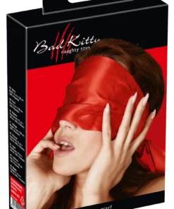 Bad Kitty Satynowy Szal Wiązany Na Oczy Czerwony 120x15 cm