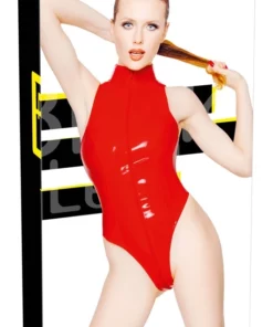 Black Level Body winylowe czerwone S dwukierunkowy suwak