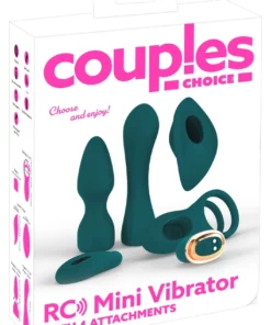 Couples Choice Zestaw Mini Wibratorow 4w1 Zielony z Pilotem RC