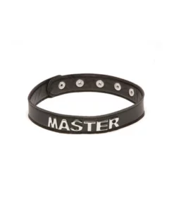 Allure Xplay Obroża Regulowana z Nadrukiem SLUT Czarna Skora