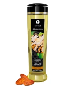 Shunga Massage Oil Organica Almond Sweetness 240ml - naturalny olejek do masażu