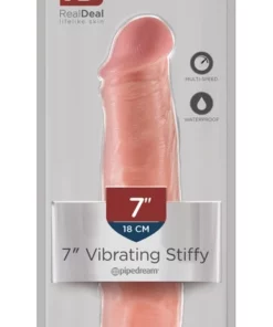 Pipedream King Cock model 18 cm jasny - system wibracyjny, wyjmowany wkład