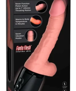 Pipedream King Cock Plus 17 cm Jasny - Model z funkcją ciepła i dynamiczną pracą