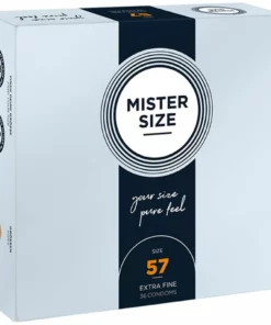 Mister Size Prezerwatywy 57 mm 36 sztuk - anatomiczny kształt, komfort