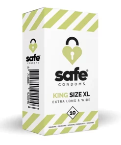 Safe King Size XL 10 sztuk - prezerwatywy anatomiczne, duży rozmiar