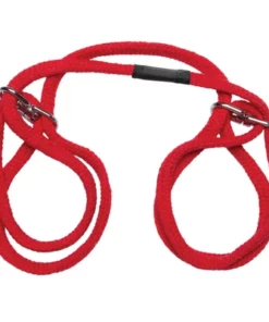 Doc Johnson Soft Cotton - Bawełniane mankiety z pierścieniem, czarne