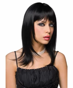 Pleasure Wigs Steph Wig peruka czarna, włosy syntetyczne, uniwersalna