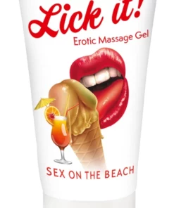 Lick It Żel do masażu wodny 50 ml, smak Sex on the Beach, wegański