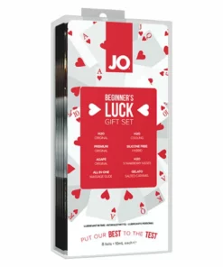 System JO Beginners Luck Zestaw Lubrykantow Prezentowy 8x10ml Mix