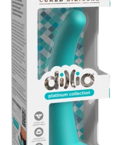 Dillio Platinum Curious Five silikonowy model zakrzywiony 14,6cm turkus