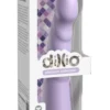 Dillio Platinum Slim Seven 19,7 cm fioletowy - model z rowkami i mocną bazą