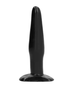 All Black korek intymny 12 cm - anatomiczny model, czarny