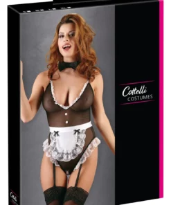 Cottelli Costumes Komplecik Pokojowki XL z Koronką i Fartuszkiem