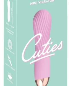 Cuties Mini Pink - Wibrujący model z rowkowaną powierzchnią, 12,5 cm