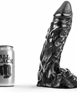 All Black Model 23 cm - Elastyczny gadżet intymny z anatomiczną strukturą