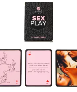 Secret Play Karty do Gry Partnerskiej 55 kart ES/EN Edycja Międzynarodowa
