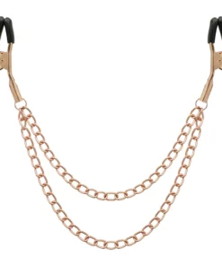 Begme Premium Black Edition - Zaciski na Sutki z Łańcuszkiem, Stal