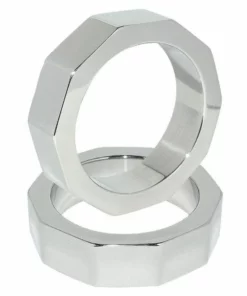 Metal Hard - pierścień anatomiczny stalowy 45 mm, gładka powierzchnia