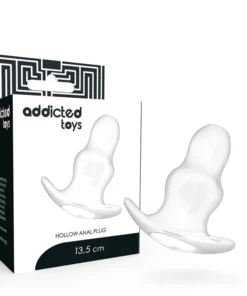 Addicted Toys Rozszerzacz Tunelowy TPE 13,5 cm Przezroczysty Anatomiczny