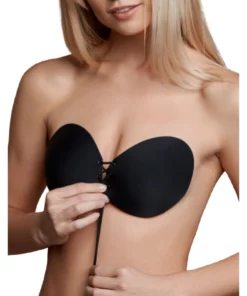 Bye Bra Round Lace-it biustonosz samoprzylepny czarny E bez ramiączek