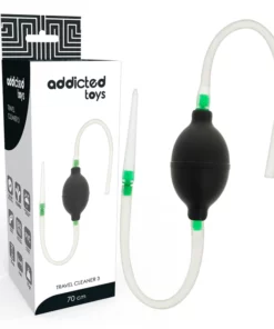 Addicted Toys Zestaw higieniczny czarny - system do płukania, kompaktowy