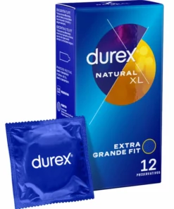Durex Natural XL 12 szt. prezerwatywy powiększony rozmiar lateks