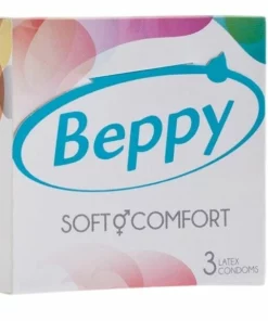 Beppy Comfort Natural - prezerwatywy 3 sztuki, duży rozmiar, lateks